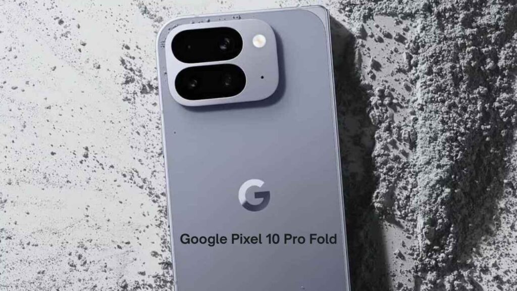 Google Pixel 10 Pro Fold open display on table