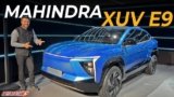 Mahindra XUV.e9 glimpse: 2025 में लॉन्च की तैयारी